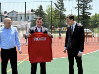 Вице-премьер Таращ Хагба принял участие в торжественном открытии спортплощадки в Очамчыре