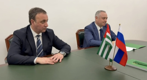 Владимир Делба принял участие во встрече президента Бадры Гунба с заместителем руководителя ФНС России Юлией Шепелевой