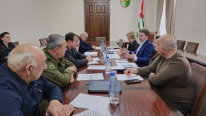 Джансух Нанба провел заседание комиссии по проведению мероприятий, посвященных 80-летию со дня рождения Сергея Дбар